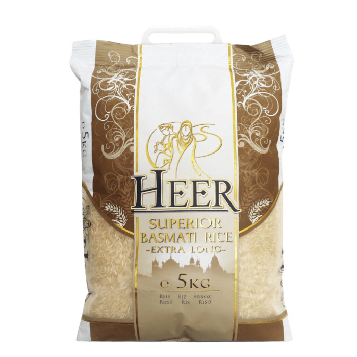 Heer Superior Basmati Rice 5kg pack