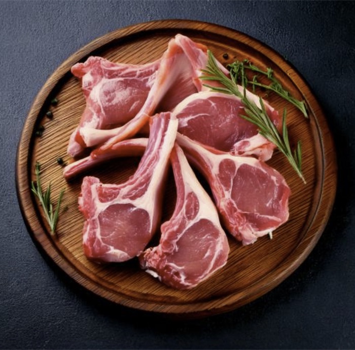 Zabiha halal lamb cutlets chaamp