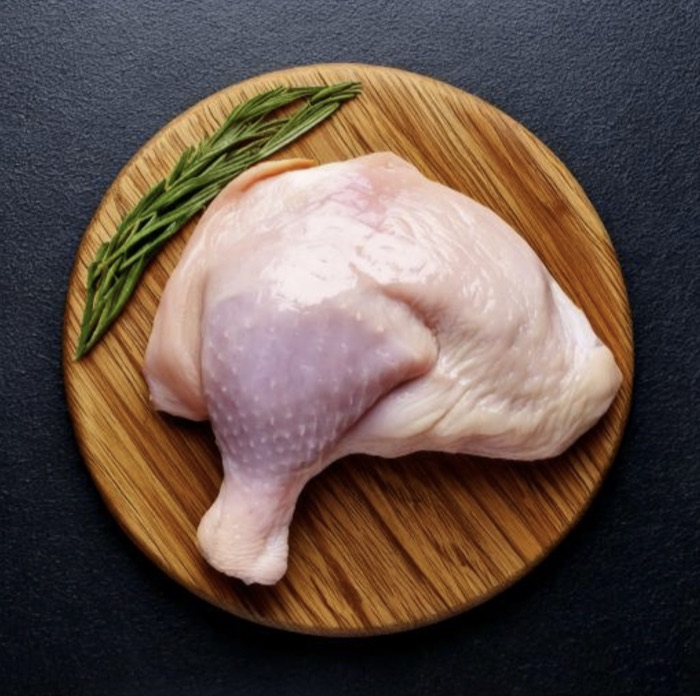 Zabiha halal chicken leg quarter with skin