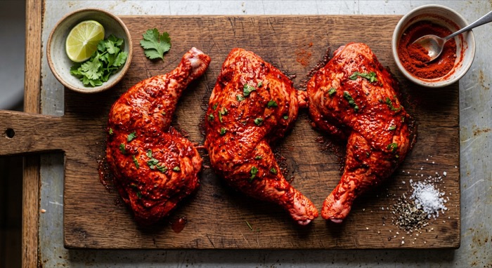 Marinated chicken tandoori from Sizzlers