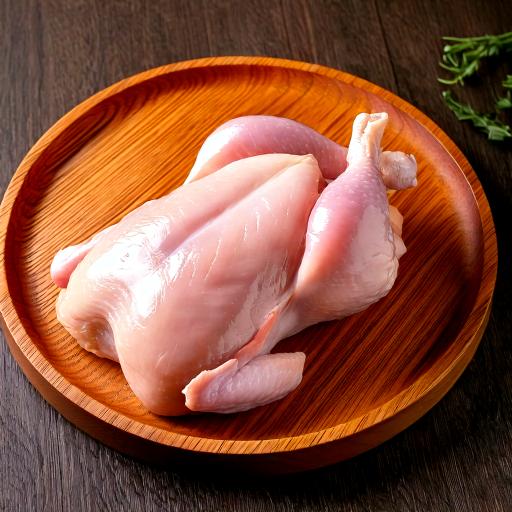 Skinless zabiha halal whole chicken